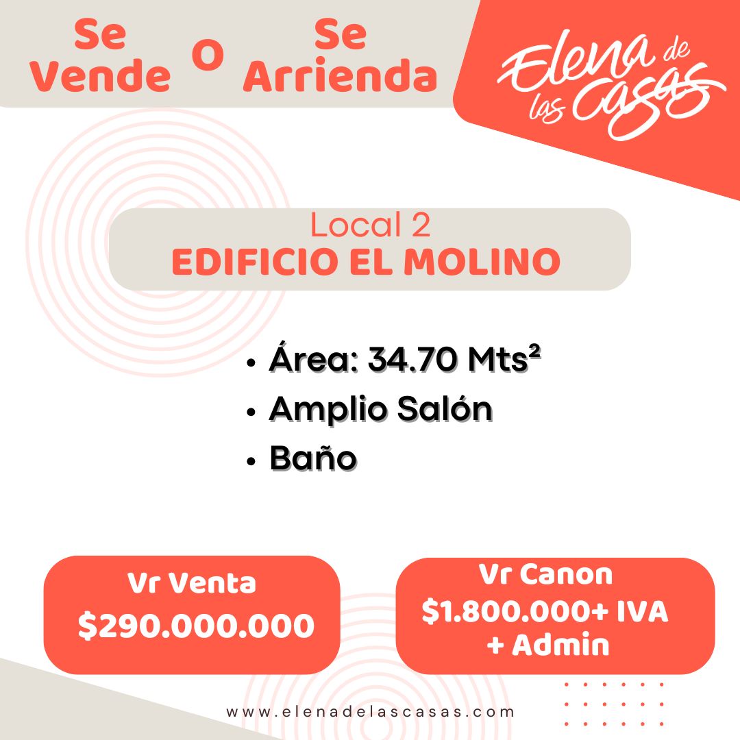 Local en arriendo o venta Santander Bucaramanga Mejoras Públicas 34 m2 Habitaciones 0 Baños 0 Garajes 0 Precio venta $290000000 Precio arriendo $2251400