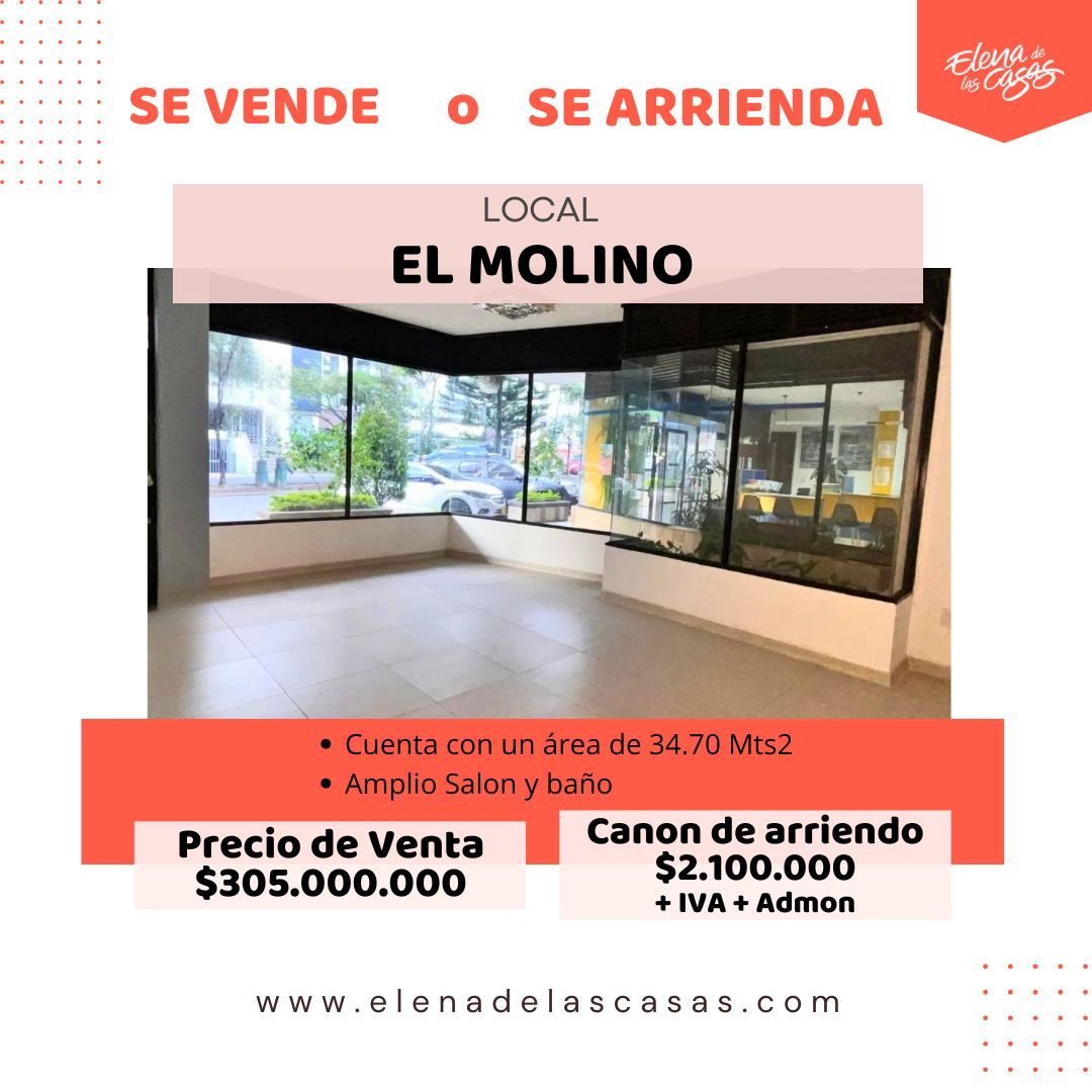 Local en arriendo o venta Santander Bucaramanga Mejoras Públicas 34 m2 Habitaciones 0 Baños 0 Garajes 0 Precio venta $305000000 Precio arriendo $2228400