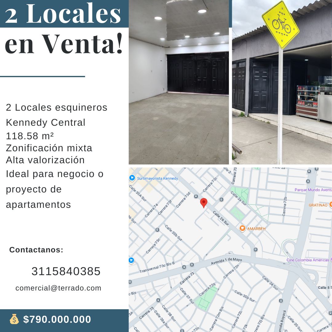 Local Comercial en venta Cundinamarca Bogotá Modelia 118 m2 Habitaciones 0 Baños 0 Garajes 0 Precio $690000000