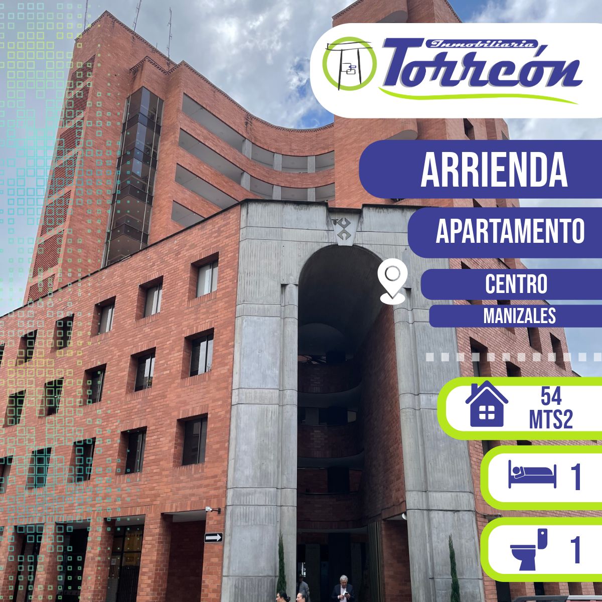 Oficina en arriendo Caldas Manizales El Centro 54 m2 Habitaciones 0 Baños 1 Garajes 0 Precio $1600000