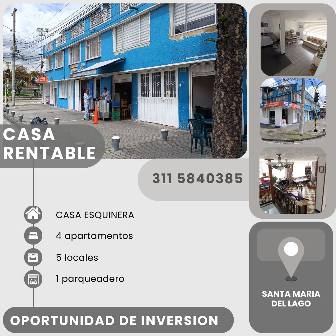 Casa en venta Cundinamarca Bogotá Santa Maria 258 m2 Habitaciones 6 Baños 6 Garajes 1 Precio $1500000000
