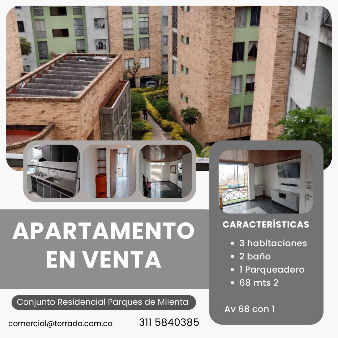 Apartamento en venta Cundinamarca Bogotá Galan 68 m2 Habitaciones 3 Baños 2 Garajes 1 Precio $330000000