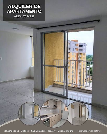 Apartamento en arriendo Valle Del Cauca Cali Brisas De Los Álamos 75 m2 Habitaciones 2 Baños 2 Garajes 1 Precio $2026000