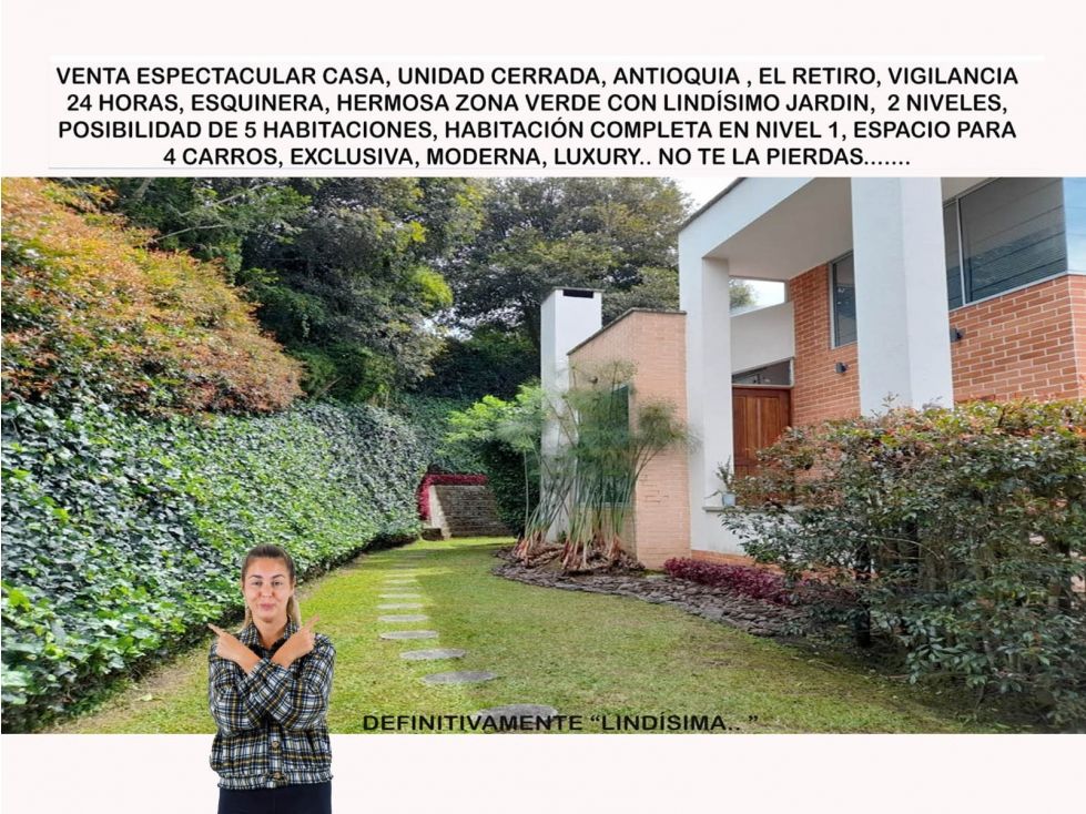 Casa Campestre en venta Antioquia El Retiro Messina Recinto Campestre 187 m2 Habitaciones 5 Baños 5 Garajes 4 Precio $1650000000