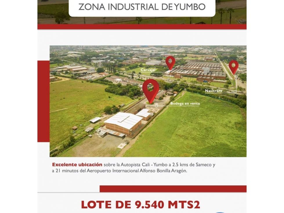 Bodega en venta Valle Del Cauca Yumbo Complejo Industrial Y Comercial 2282 m2 Habitaciones 0 Baños 10 Garajes 29 Precio $7500000000