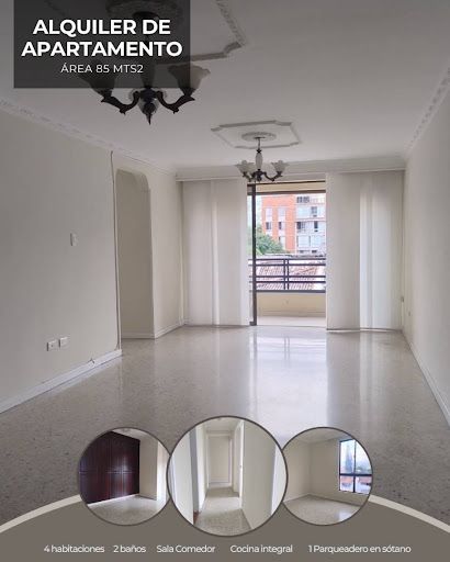 Apartamento en arriendo Valle Del Cauca Cali El Refugio 85 m2 Habitaciones 4 Baños 2 Garajes 1 Precio $2000000