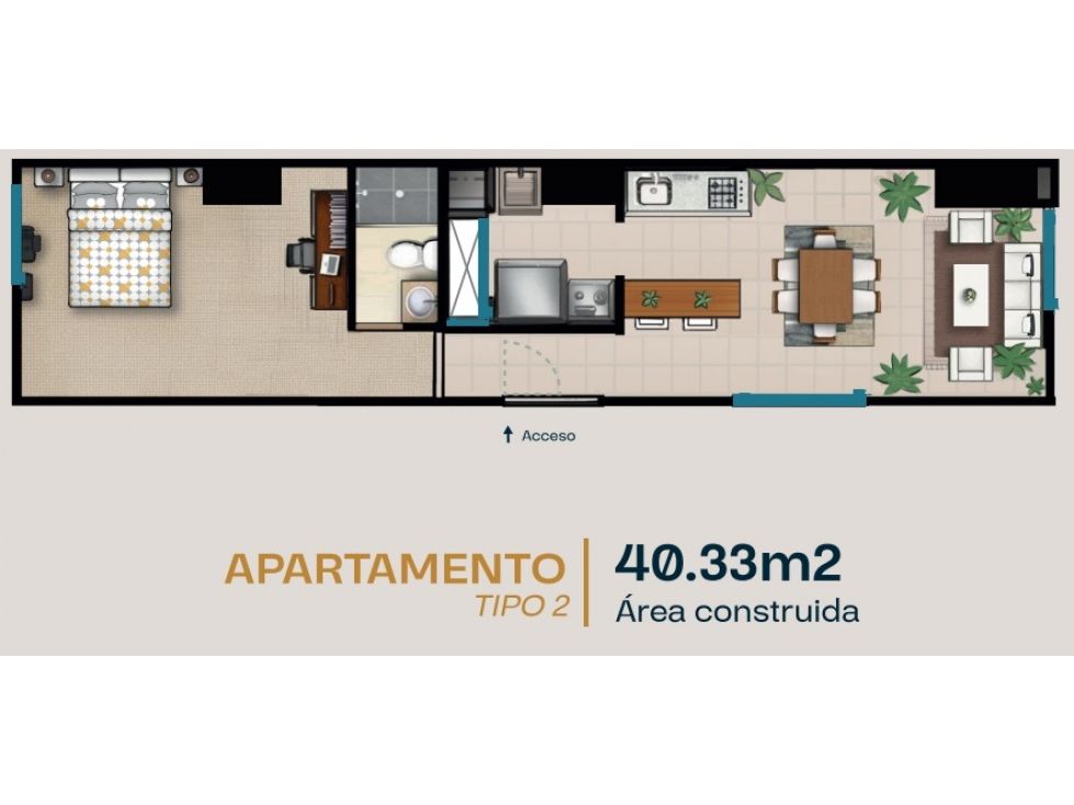 Apartaestudio en venta Antioquia Sabaneta Calle Larga 40 m2 Habitaciones 1 Baños 1 Garajes 0 Precio $320000000