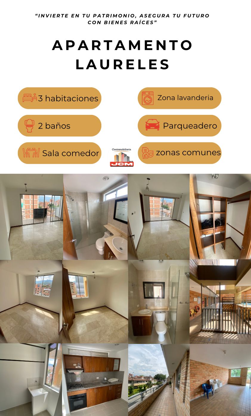 Apartamento en arriendo Antioquia Medellín Las Acacias 82 m2 Habitaciones 3 Baños 2 Garajes 1 Precio $3200000