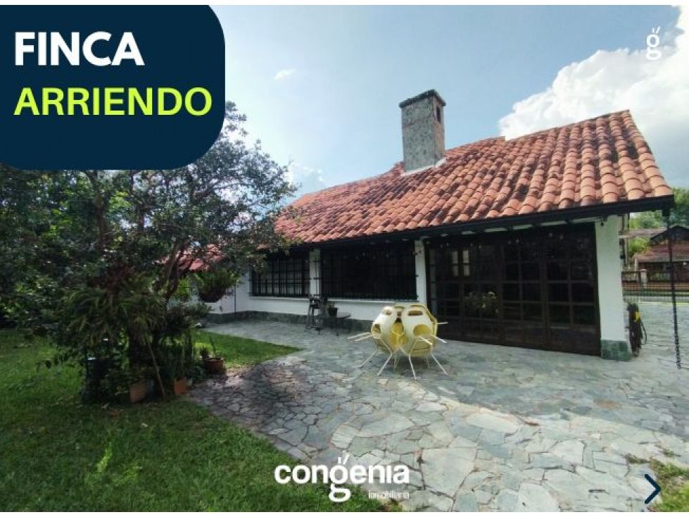 Finca en arriendo Antioquia Rionegro Gualanday 300 m2 Habitaciones 3 Baños 3 Garajes 1 Precio $6000000