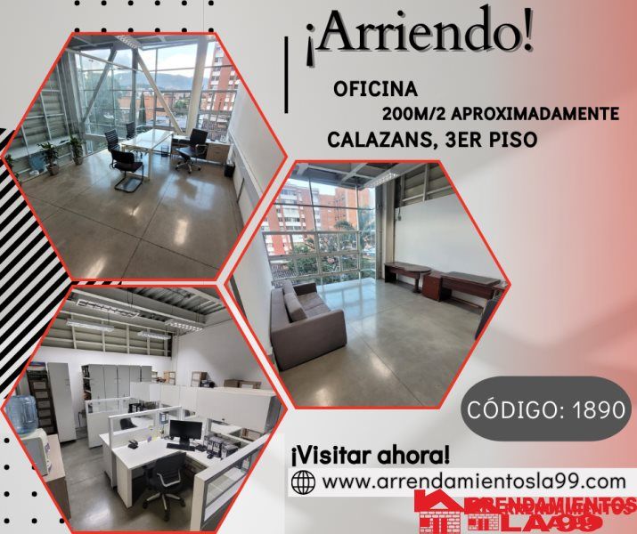 Oficina en arriendo Antioquia Medellín Calasanz 200 m2 Habitaciones 0 Baños 5 Garajes 0 Precio $19500000