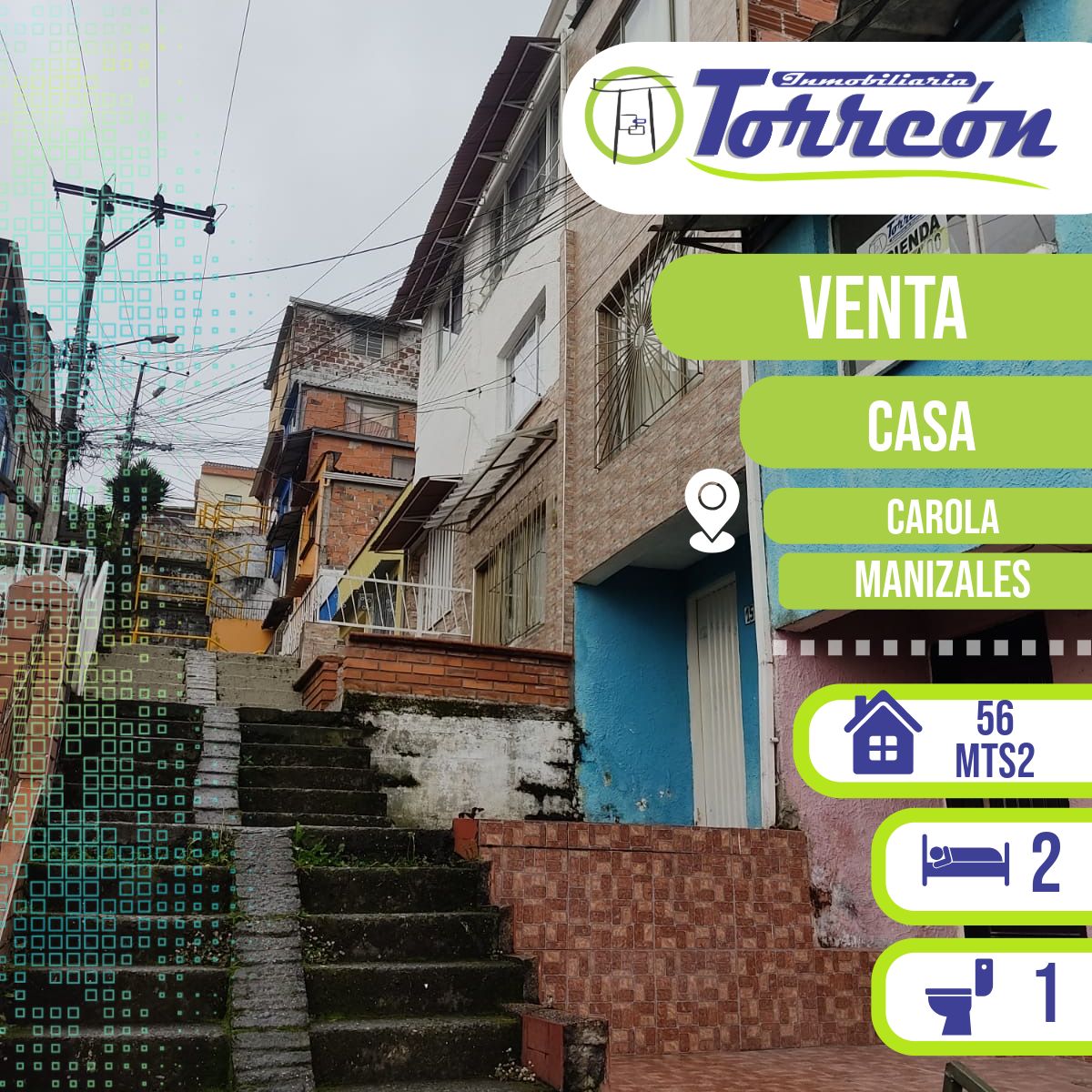 Casa en venta Caldas Manizales La Carola 56 m2 Habitaciones 2 Baños 1 Garajes 0 Precio $155000000