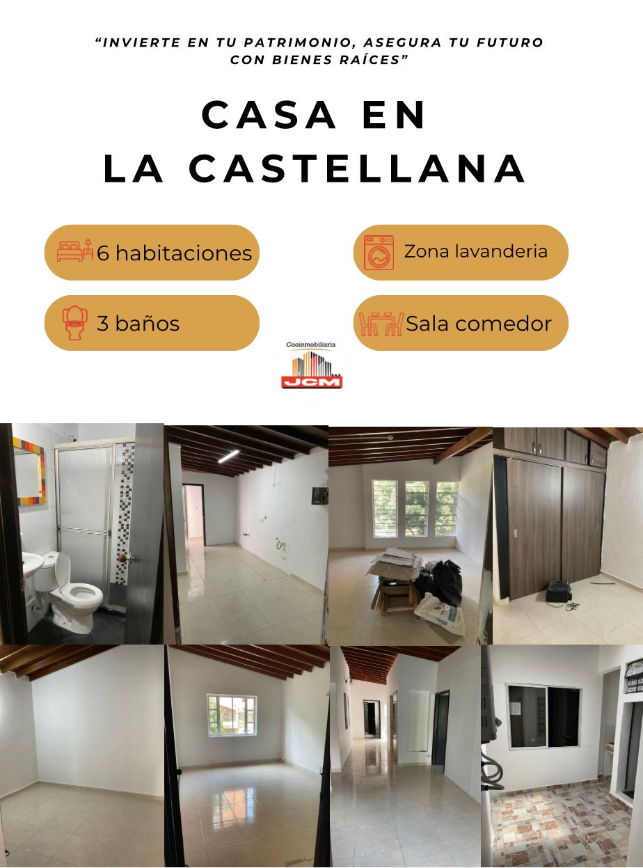 Casa en arriendo Antioquia Medellín La Castellana 120 m2 Habitaciones 6 Baños 3 Garajes 0 Precio $3500000