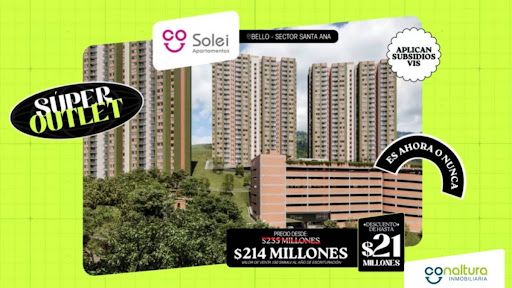 Apartamento en venta Antioquia Bello Urbanización Palmar De Serramonte 52 m2 Habitaciones 2 Baños 2 Garajes 0 Precio $234795000