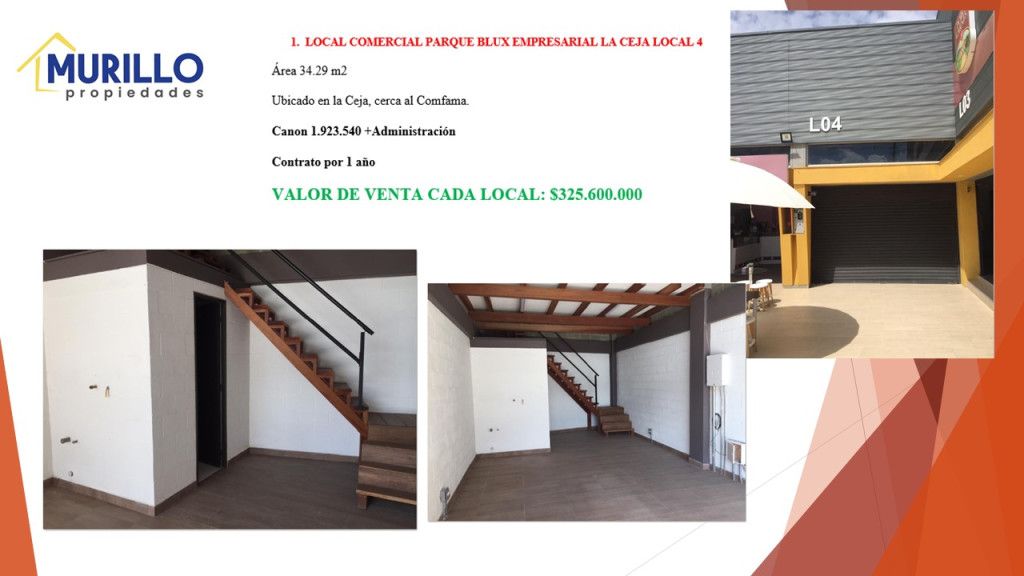 Bodega en venta Antioquia La Ceja Payuco 34 m2 Habitaciones 0 Baños 0 Garajes 0 Precio $325600000