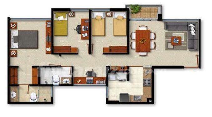 Apartamento en arriendo Cundinamarca Bogotá Cjr Capriani 1 Apartamentos 75 m2 Habitaciones 3 Baños 2 Garajes 1 Precio $2200000