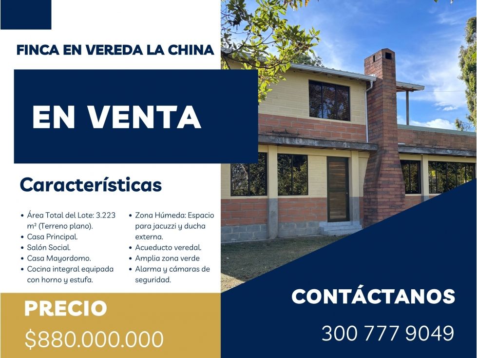 Casa Campestre en venta Antioquia Bello Bello 3223 m2 Habitaciones 4 Baños 4 Garajes 4 Precio $880000000