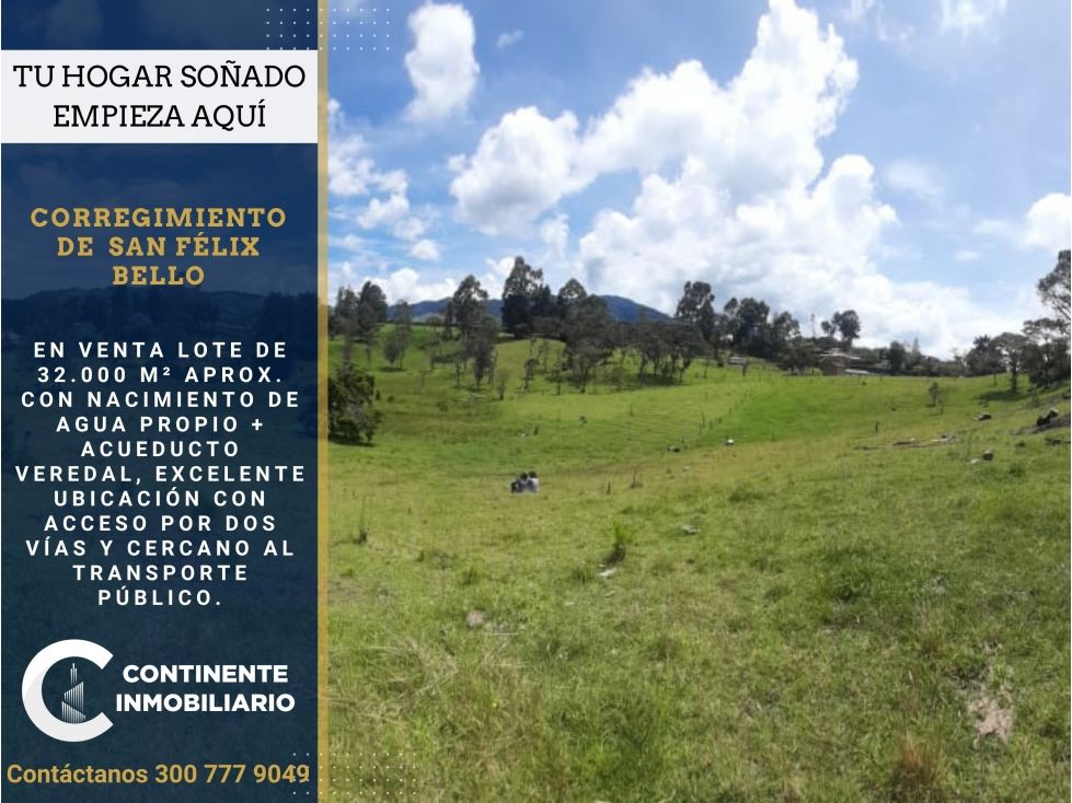 Lote en venta Antioquia Bello Andalucía 32000 m2 Habitaciones 0 Baños 0 Garajes 0 Precio $2600000000