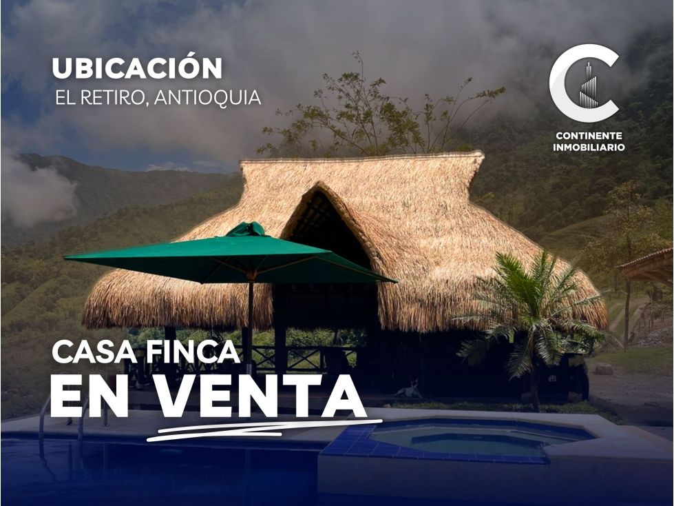 Finca en venta Antioquia El Retiro El Retiro 166400 m2 Habitaciones 4 Baños 3 Garajes 0 Precio $4000000000