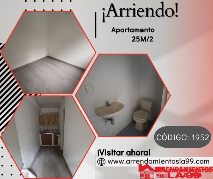 Apartamento en arriendo Antioquia Medellín El Socorro 25 m2 Habitaciones 2 Baños 1 Garajes 0 Precio $850000