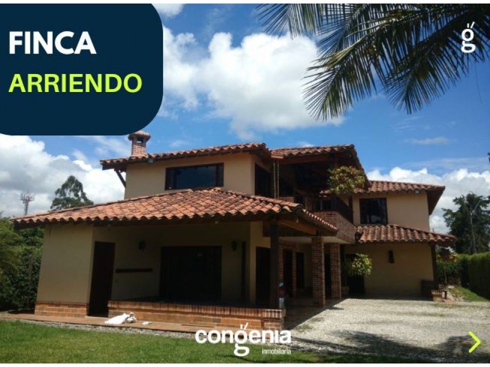 Finca en arriendo Antioquia Rionegro Rionegro 350 m2 Habitaciones 6 Baños 6 Garajes 1 Precio $10000000