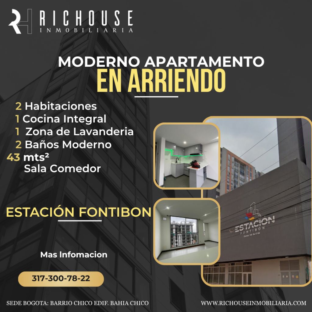 Apartamento en arriendo Cundinamarca Bogotá Alameda 43 m2 Habitaciones 2 Baños 2 Garajes 0 Precio $1400000