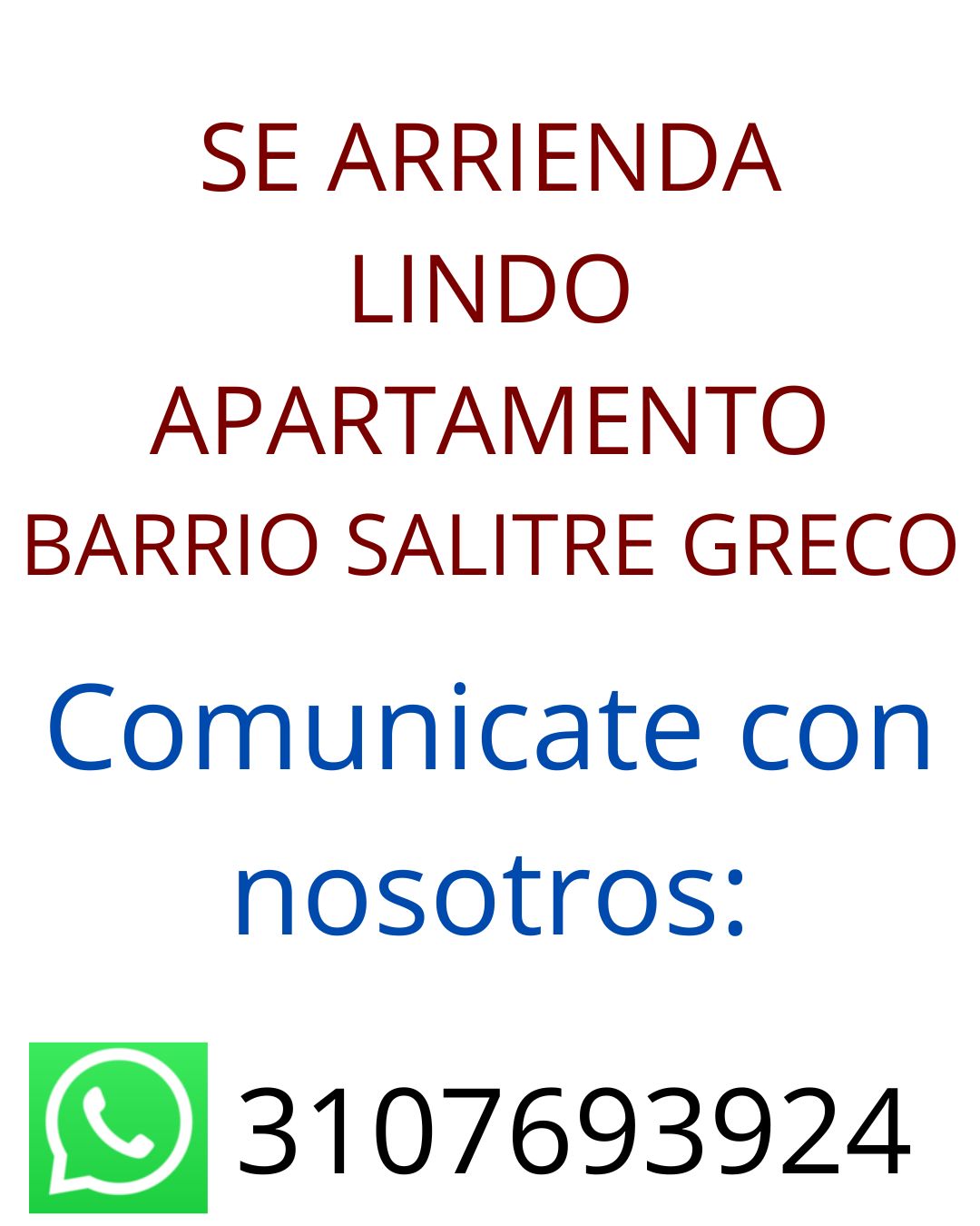 Apartamento en arriendo Cundinamarca Bogotá El Salitre 62 m2 Habitaciones 2 Baños 1 Garajes 0 Precio $1600000