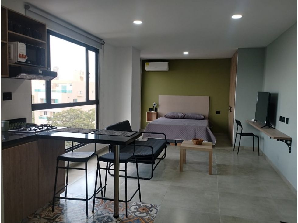 Apartaestudio en arriendo Atlántico Barranquilla El Poblado 40 m2 Habitaciones 1 Baños 1 Garajes 1 Precio $2600000
