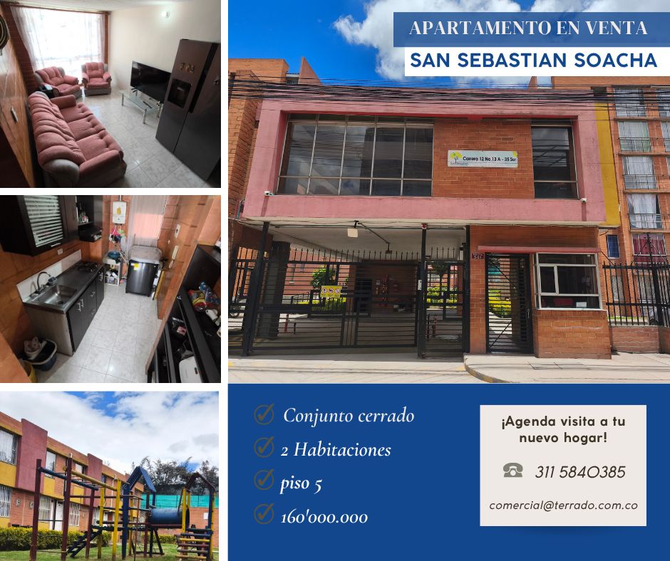 Apartamento en venta Cundinamarca Soacha Nuevo Compartir 56 m2 Habitaciones 3 Baños 1 Garajes 0 Precio $145000000