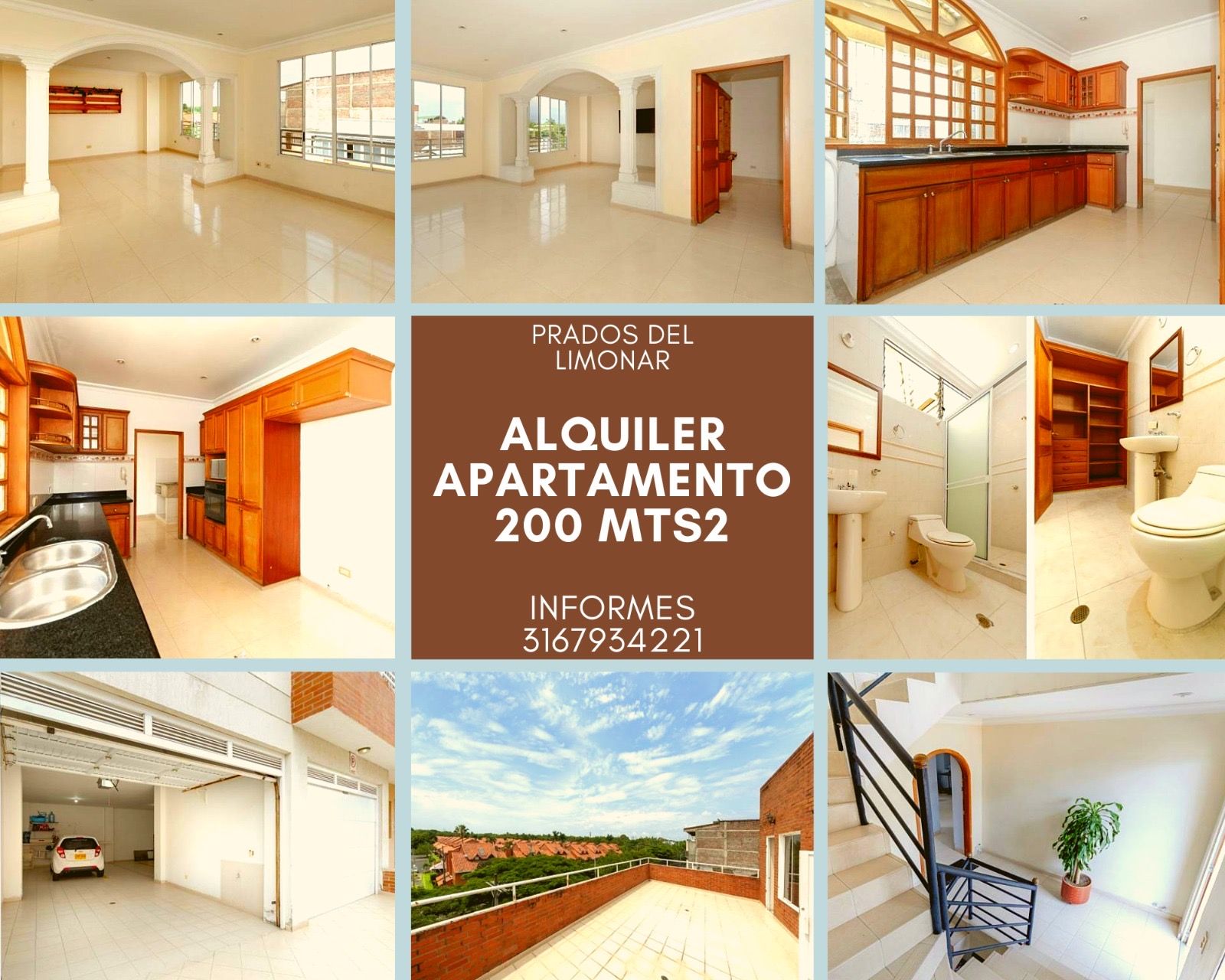 Apartamento en arriendo Valle Del Cauca Cali Prados Del Limonar 200 m2 Habitaciones 3 Baños 3 Garajes 1 Precio $3300000