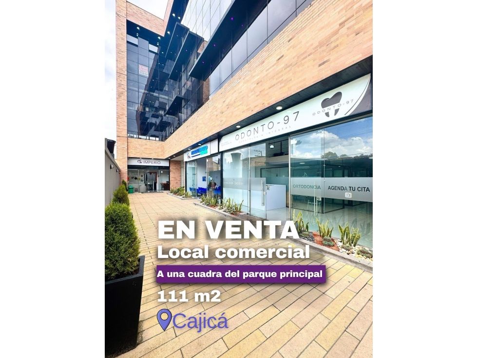 Local en venta Cundinamarca Cajicá Centro 111 m2 Habitaciones 0 Baños 1 Garajes 1 Precio $980000000