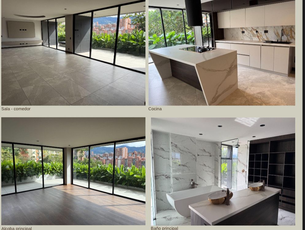 Apartamento en venta Antioquia Envigado Alcalá 362 m2 Habitaciones 3 Baños 5 Garajes 2 Precio $2898534520