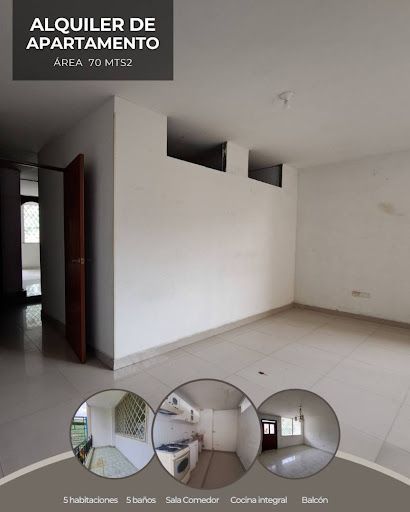 Apartamento en arriendo Valle Del Cauca Cali Santa Mónica 70 m2 Habitaciones 3 Baños 3 Garajes 0 Precio $1100000