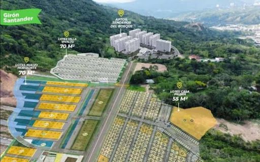 Lote en venta Santander Girón Ub Carrizal Campestre 55 m2 Habitaciones 0 Baños 0 Garajes 0 Precio $115000000