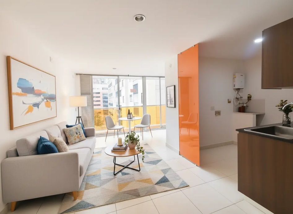 Apartaestudio en venta Antioquia Sabaneta Restrepo Naranjo 57 m2 Habitaciones 1 Baños 2 Garajes 1 Precio $355000000