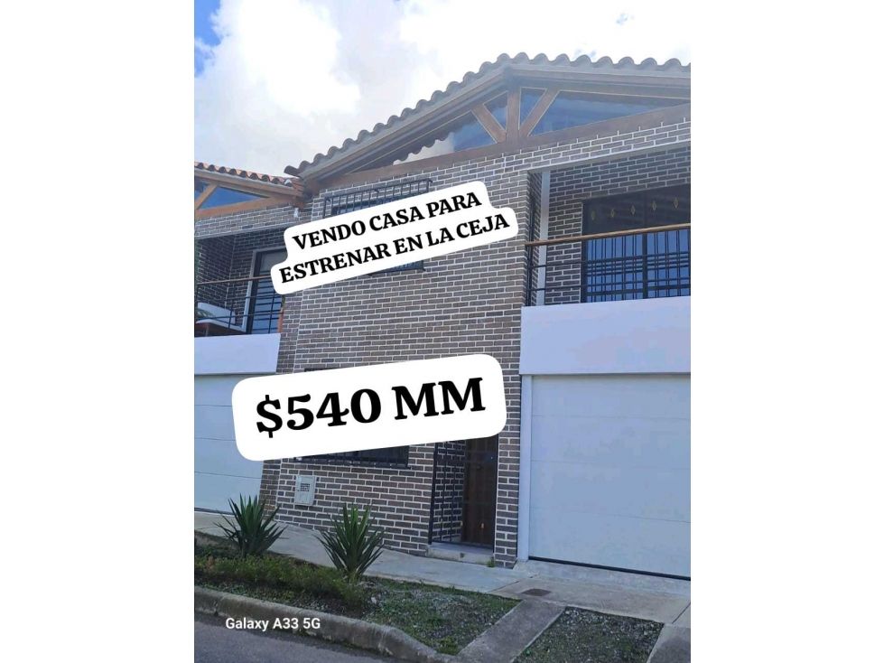 Casa en venta Antioquia La Ceja Bosques De La Ceja 140 m2 Habitaciones 4 Baños 3 Garajes 1 Precio $540000000