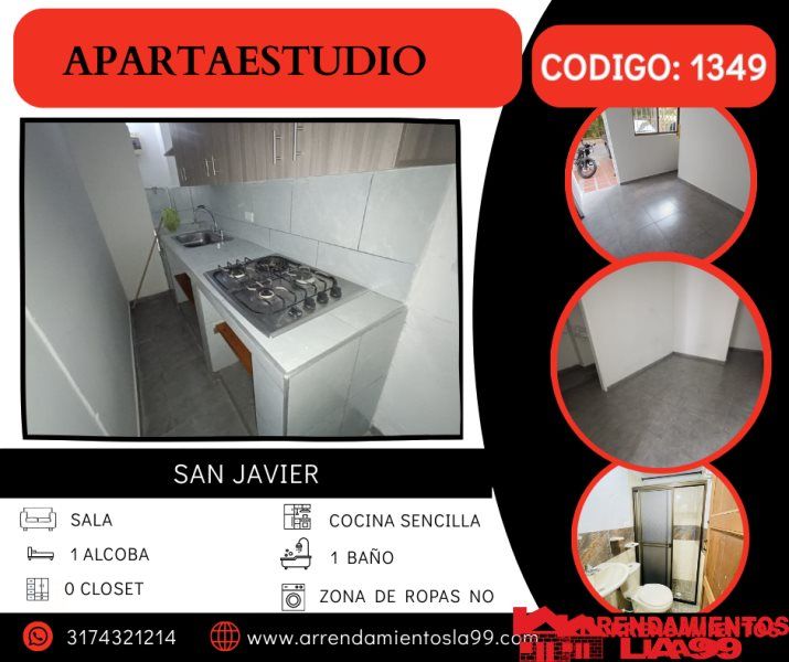 Apartaestudio en arriendo Antioquia Medellín La Pradera 38 m2 Habitaciones 1 Baños 1 Garajes 0 Precio $1100000