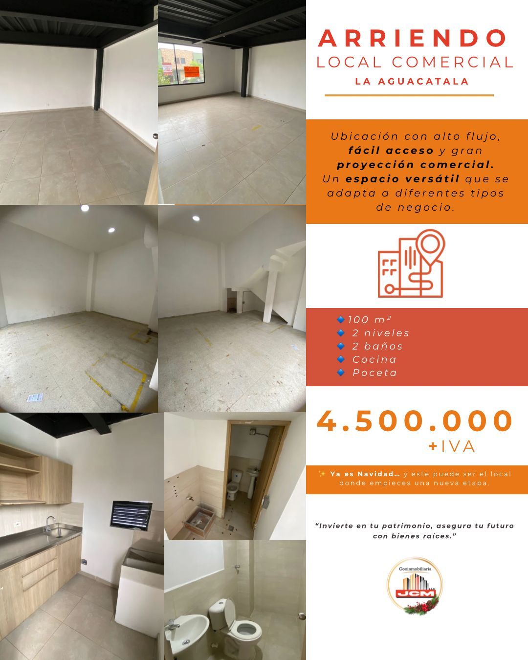 Local en arriendo Antioquia Medellín Manila 100 m2 Habitaciones 0 Baños 2 Garajes 0 Precio $4500000