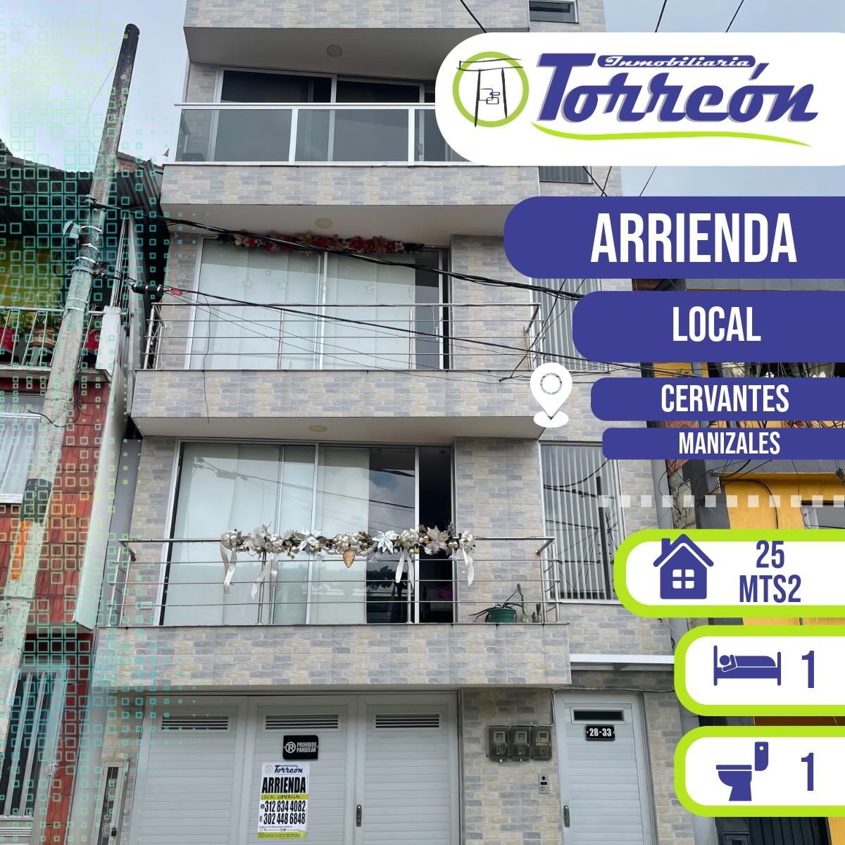 Local en arriendo Caldas Manizales Cervantes 25 m2 Habitaciones 0 Baños 1 Garajes 0 Precio $800000