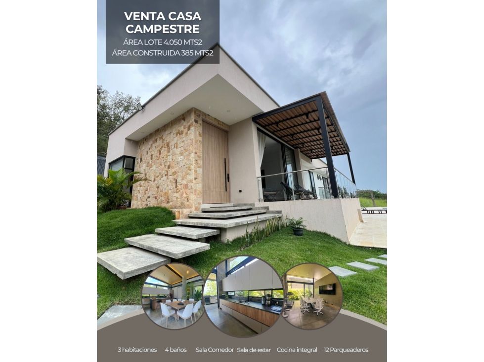 Casa Campestre en venta Valle Del Cauca Yumbo Yumbo 385 m2 Habitaciones 3 Baños 4 Garajes 3 Precio $2600000000
