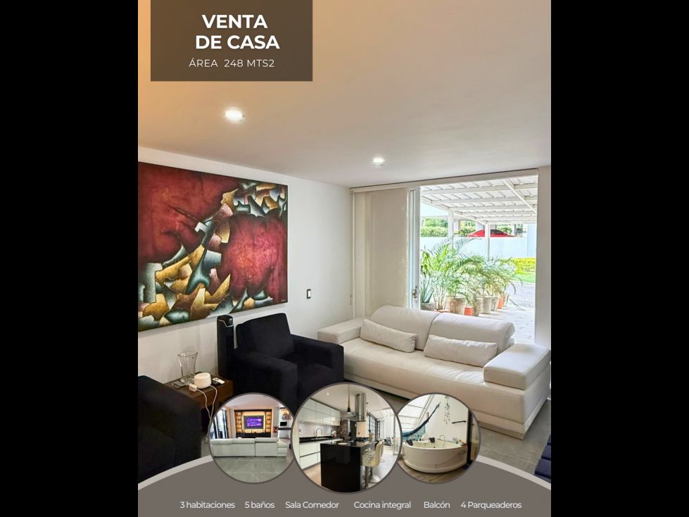 Casa en venta Valle Del Cauca Cali Urbanización Río Lili 192 m2 Habitaciones 3 Baños 5 Garajes 2 Precio $998000000