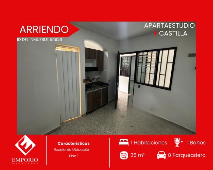 Apartaestudio en arriendo Antioquia Medellín Oleoducto 25 m2 Habitaciones 1 Baños 1 Garajes 0 Precio $550000