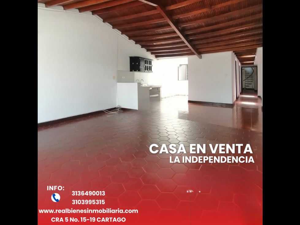 Casa en venta Valle Del Cauca Cartago El Llano 0 m2 Habitaciones 3 Baños 2 Garajes 1 Precio $250000000