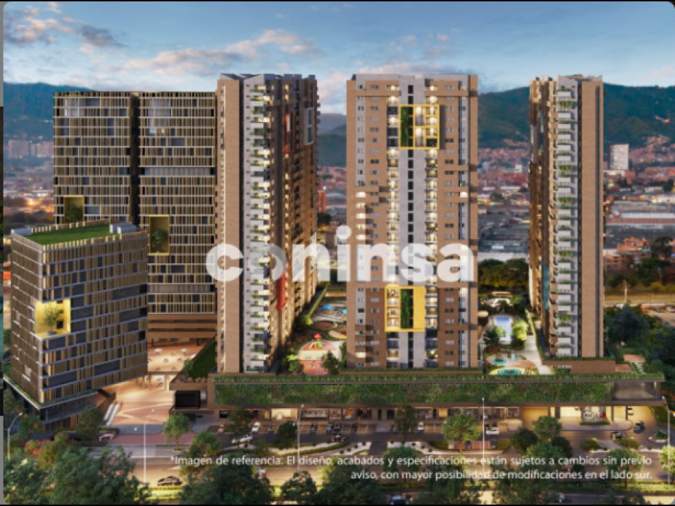 Apartamento en venta Antioquia Envigado Las Vegas 62 m2 Habitaciones 2 Baños 2 Garajes 1 Precio $610000000