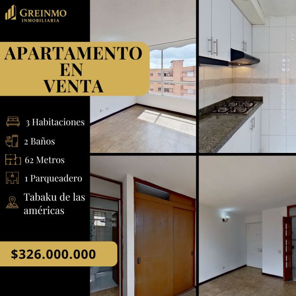 Apartamento en venta Cundinamarca Bogotá Santa Catalina Et Ii 62 m2 Habitaciones 3 Baños 2 Garajes 1 Precio $326500000