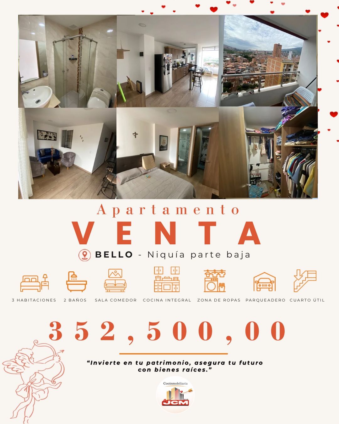 Apartamento en venta Antioquia Bello Ciudad Niquia 74 m2 Habitaciones 3 Baños 2 Garajes 1 Precio $352500000