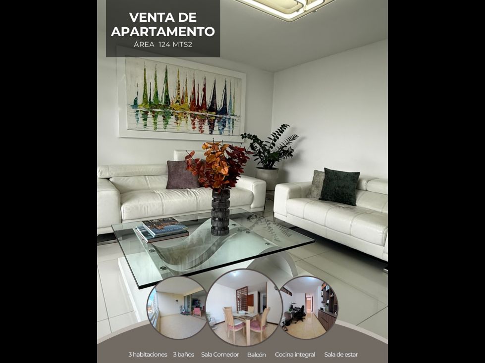 Apartamento en venta Valle Del Cauca Cali La Flora 124 m2 Habitaciones 3 Baños 3 Garajes 2 Precio $658000000