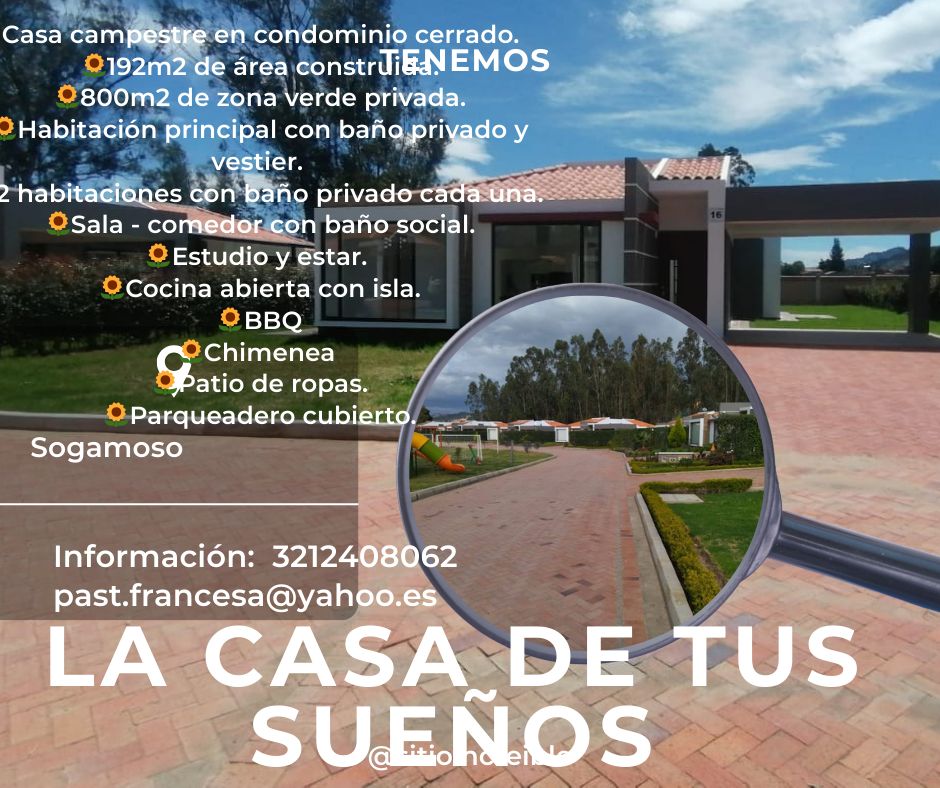 Casa en venta Boyacá Sogamoso Venecia 193 m2 Habitaciones 3 Baños 4 Garajes 2 Precio $850000000