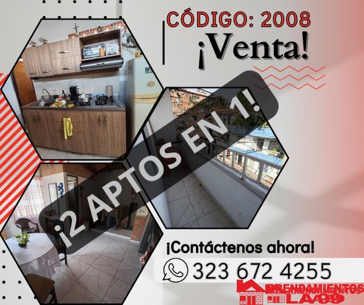 Apartaestudio en venta Antioquia Medellín Antonio Nariño 68 m2 Habitaciones 2 Baños 2 Garajes 0 Precio $295000000