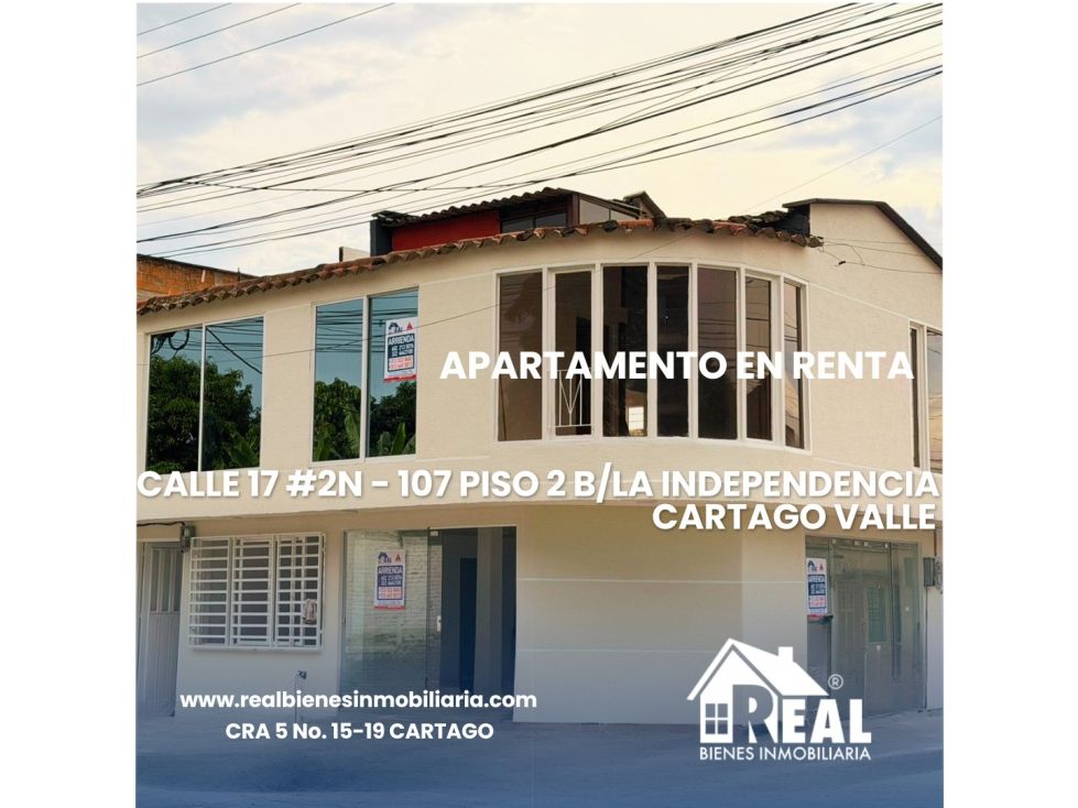 Apartamento en arriendo Valle Del Cauca Cartago Ub Los Rosales 60 m2 Habitaciones 3 Baños 1 Garajes 0 Precio $800000