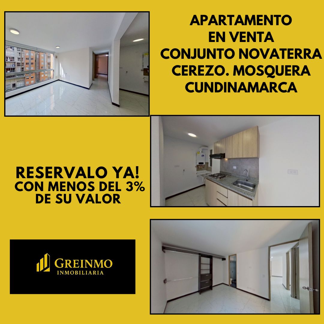 Apartamento en venta Cundinamarca Mosquera Parque Industrial Puerto Vallarta 46 m2 Habitaciones 3 Baños 2 Garajes 1 Precio $268000000